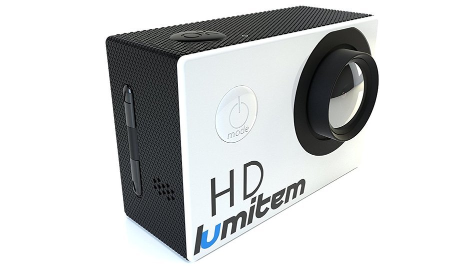LUMITEM SILVER ACTION CAMERA 2.0-Inch 1080P FHD Waterproof INCLUDING MEMORY & SELFIESTICK N2