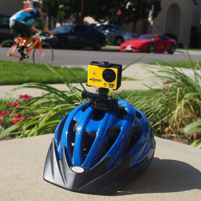 Axess&nbsp; CS3601-BK Sports Action Camera DVR Recorder 720P, Up to 5MP, 140 degree HD Wide-angle with Water Proof... N13