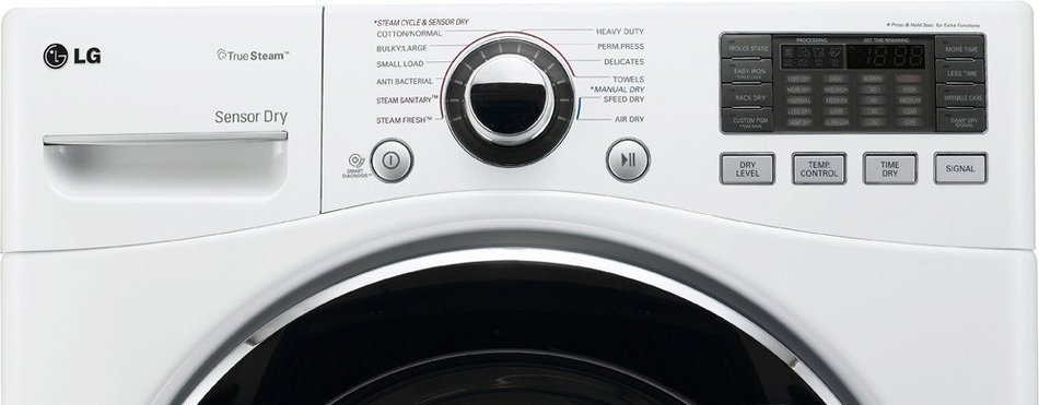 LG DLGX3071WSteamDryer 7.3 Cu. Ft. White Stackable With Steam Cycle Gas Dryer N6