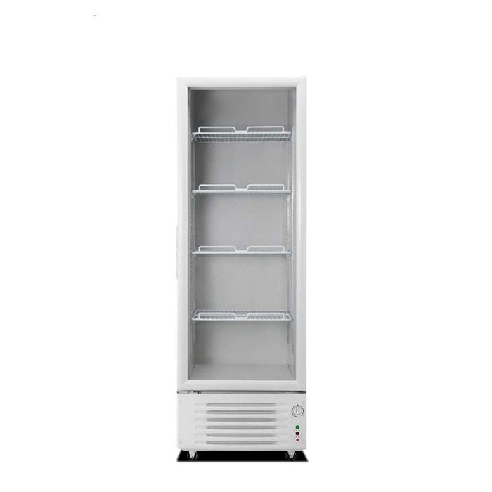 288L Direct Cooling Glass Display Showcase 1-Door Beer Soda Beverages Commercial Refrigerator Merchandiser Vertical... N3