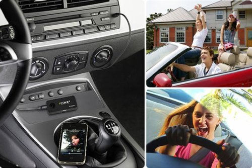 EDUP EP-B3503 Handsfree Wireless Car Bluetooth V3.0 Music Receiver Adapter A2DP Stereo Profile Mic 10m Range for...