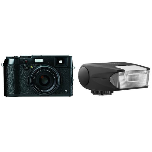 Fujifilm X100T Black with EF-20 Flash