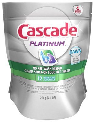 Cascade Dishwasher Pacs Fresh Scent 6 pack