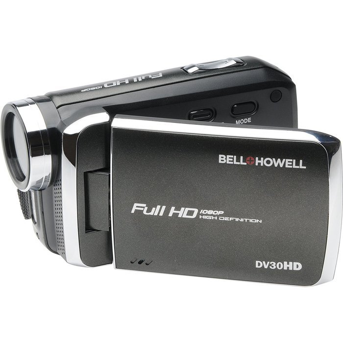 Bell & Howell DV30HD 1080p HD Video Camera Camcorder (Black) with 16GB Card + Battery + Case + Tripod + LED Video... N3