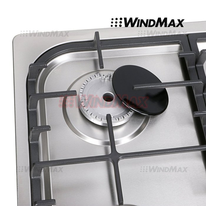 WindMax&reg; 34" Fashion Lines Stainless Steel 5 Burner Built-In Stoves Gas Cooktops Cooker N5