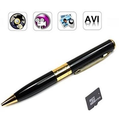 ZTCOLIFE 2GB Card + Mini Camera Cam Pen Hidden Video Camera Recorder DV DVR ,Support Micro Sd Card