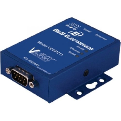 B&B ELECTRONICS 1 PORT MINI SERIAL SERVER, RS-232/422/485, US PS ...