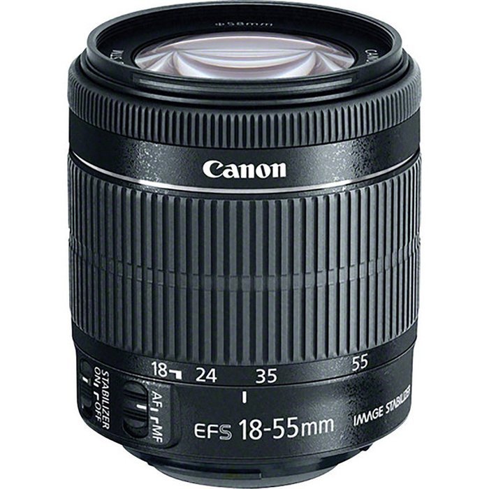 Canon 18-55mm IS STM Lens + 32GB Class 10 High Speed Memory Card + 58mm UV Filter + Lens Cap Holder + Cleaning... N3