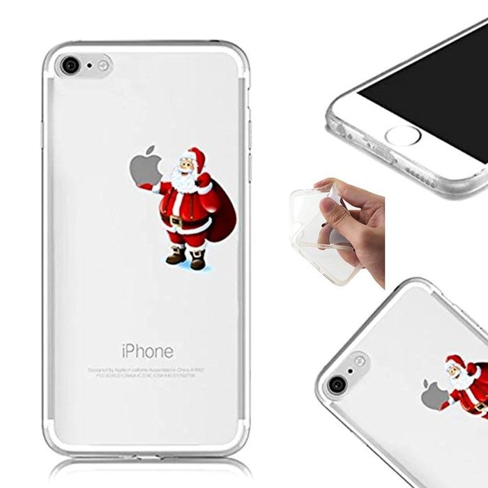 TYoung Case for iPhone 5C Cover [Santa Claus] Pattern Soft TPU Flexible Silicone Case Transparent Clear Crystal... N14