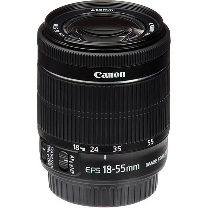 Canon 18-55mm IS STM Lens + 32GB Class 10 High Speed Memory Card + 58mm UV Filter + Lens Cap Holder + Cleaning... N4