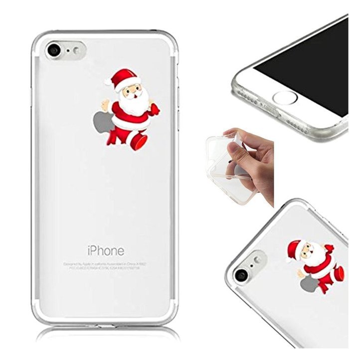 TYoung Case for iPhone 5C Cover [Santa Claus] Pattern Soft TPU Flexible Silicone Case Transparent Clear Crystal... N18