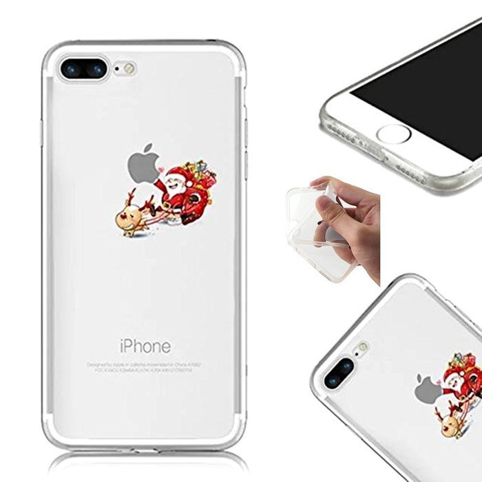 TYoung Case for iPhone 5C Cover [Santa Claus] Pattern Soft TPU Flexible Silicone Case Transparent Clear Crystal... N20
