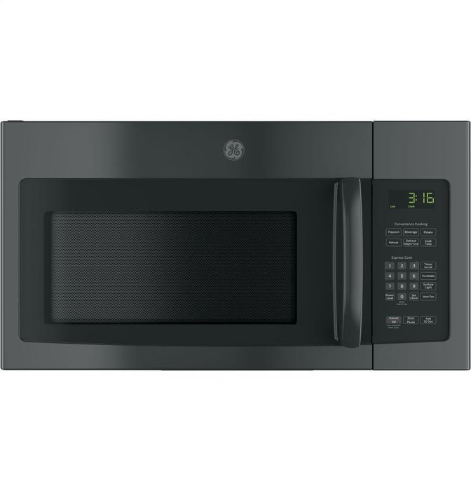 GE JNM3163DJBB 1.6 Cu. Ft. Black Over-the-Range Microwave N2