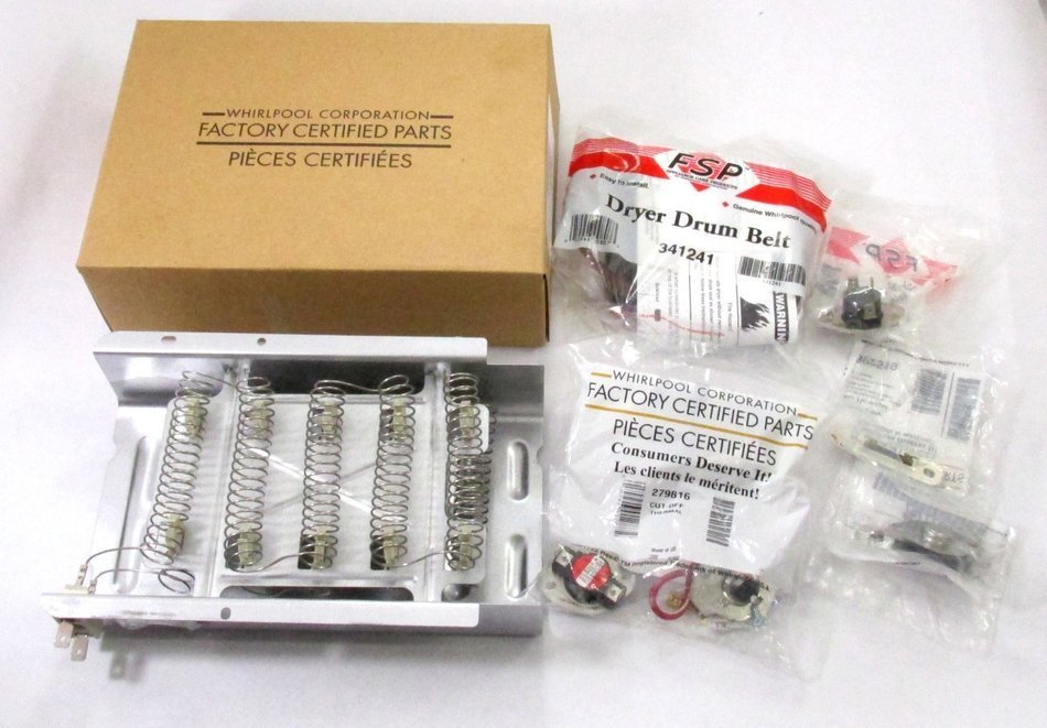 8066065 DRYER REPAIR KIT W/ ALL FUSES AND BELT WHIRLPOOL KENMORE ROPER ESTATE