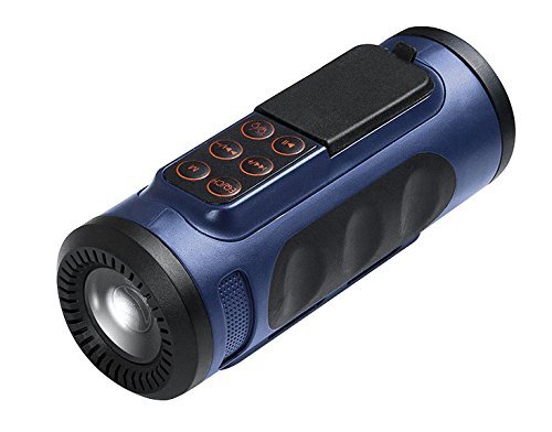 SNEED-Waterproof Bluetooth Speaker outdoor riding Flashlight subwoofer dustproof shockproof , blue