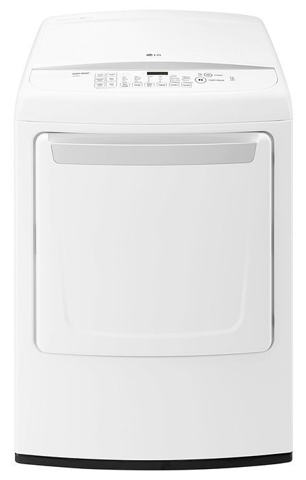 LG DLG1502W 27" Front Load Gas Dryer with 7.3 cu. ft. Capacity, 8 Drying Programs in White