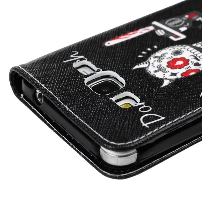 Galaxy Grand Prime Case,Samsung Galaxy Grand Prime Case - Wallet Flip Stand Case PU Leather Case with Shockproof... N15