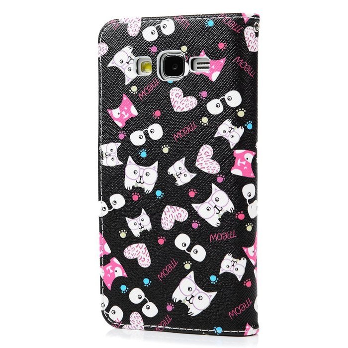 Galaxy Grand Prime Case,Samsung Galaxy Grand Prime Case - Wallet Flip Stand Case PU Leather Case with Shockproof... N19