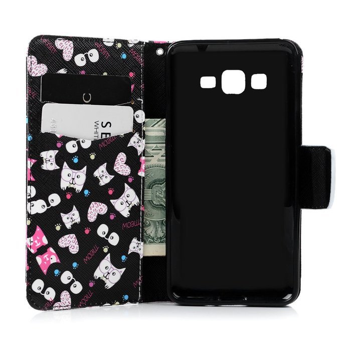 Galaxy Grand Prime Case,Samsung Galaxy Grand Prime Case - Wallet Flip Stand Case PU Leather Case with Shockproof... N21