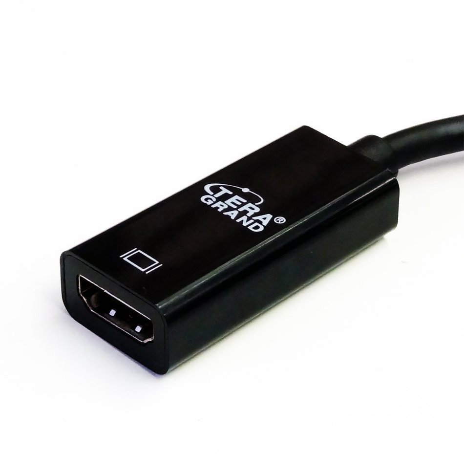 Tera Grand - Premium Mini DisplayPort to HDMI Adapter Cable with Audio Support - for Apple MacBook, MacBook Pro... N12