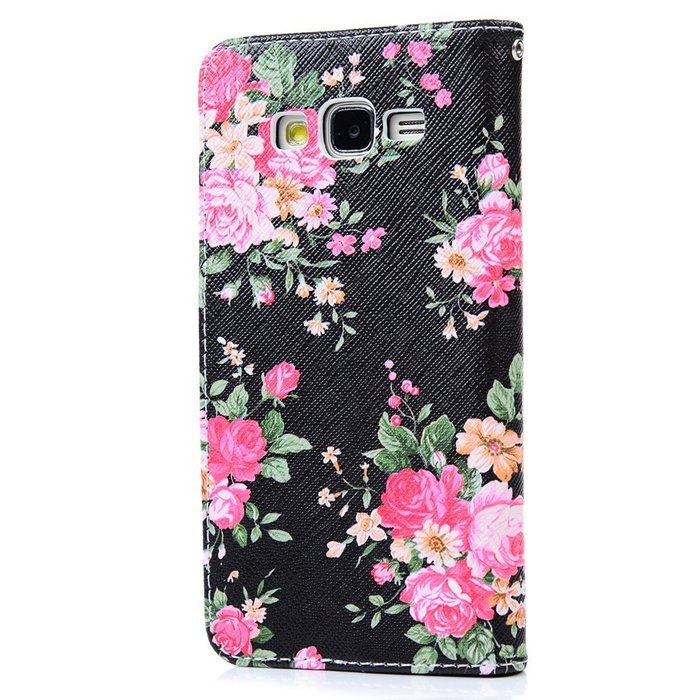 Galaxy Grand Prime Case,Samsung Galaxy Grand Prime Case - Wallet Flip Stand Case PU Leather Case with Shockproof... N27