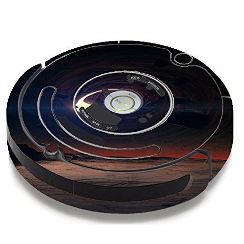 Skin Decal Vinyl Wrap For IRobot Roomba 650 655 Vacuum / Black Hole Scene