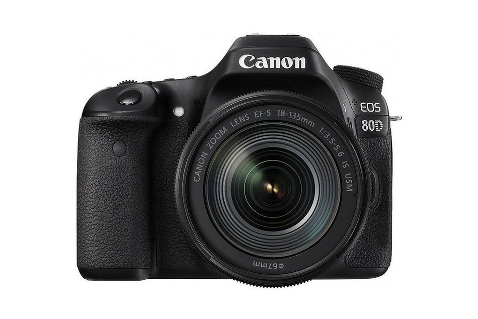Canon EOS 80D DSLR Camera + Canon 18-135mm IS USM Lens + Canon 55-250mm IS STM Lens + 0.43X Wide Angle Lens +... N2