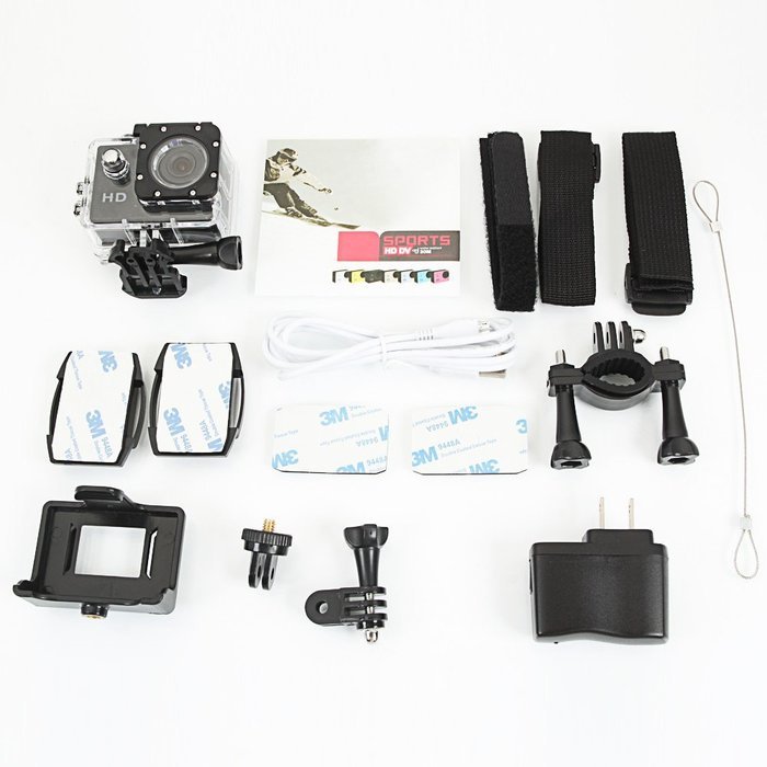 Sj4000 1.5" LCD 720p Wearable Style Waterproof Movement Dv Camcorder Sports Helmet Camera Cam Black Us Plug