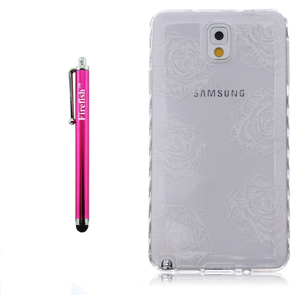 Note 4 Case, Firefish Durable Soft TPU Back Case [Soft-Flex] Drop Protection Scratch-Resistant Cover Skin Protective... N378