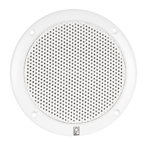 POLY PLANAR POL-MA-4056-W / 80W (Pair) 2-Way Coaxial 6" White Round Integral Speaker, MFG#...