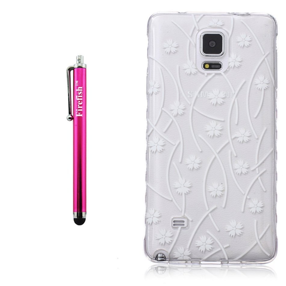 Note 4 Case, Firefish Durable Soft TPU Back Case [Soft-Flex] Drop Protection Scratch-Resistant Cover Skin Protective... N409
