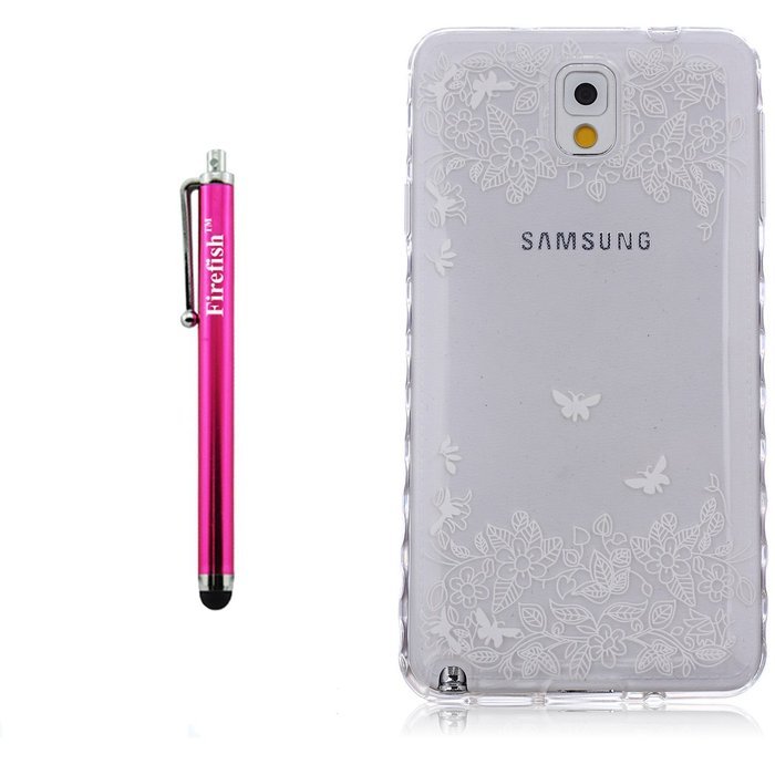 Note 4 Case, Firefish Durable Soft TPU Back Case [Soft-Flex] Drop Protection Scratch-Resistant Cover Skin Protective... N413