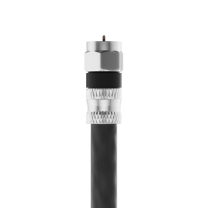 RG-6 | 25 Ft | Black | 2 Pack | UL CL2 Certified Cable Quad Shielded Coaxial Cable For Satellite TV & High Speed... N22