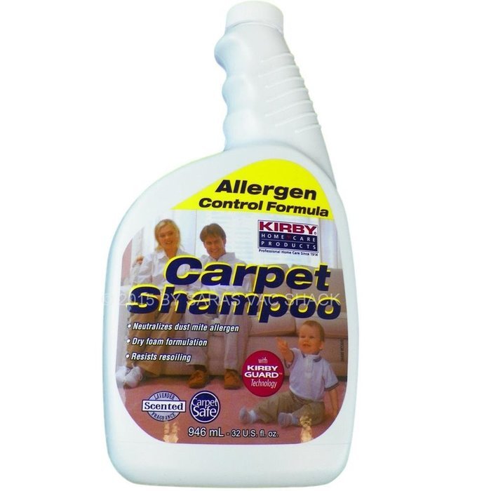 Vacuum Parts & Accessories Kirby 252702 Genuine Allergen Dry Foam Scented Carpet Shampoo 32 oz Quart