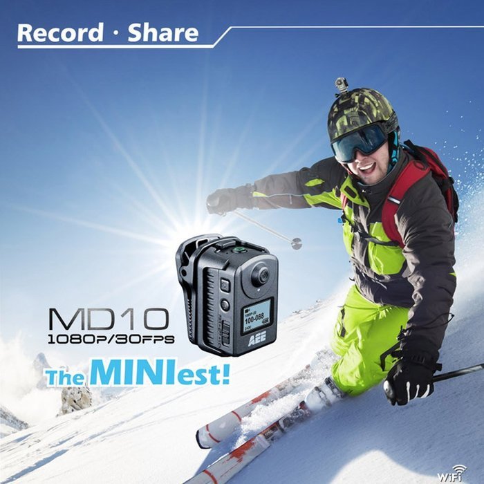 AEE Sports camera MD10,1080 I / 60 FPS hd dynamic shot 170 super-wide design imitation of human eyes, shock panorama... N2