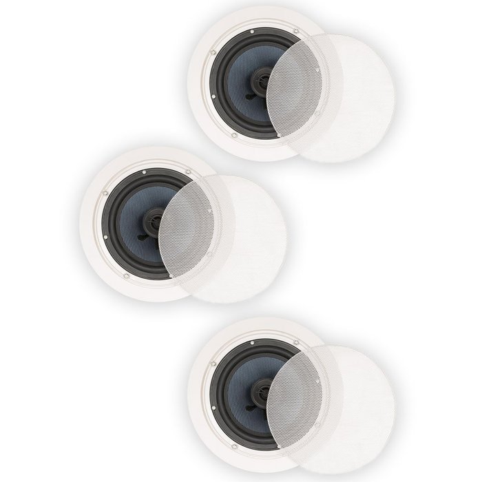 Blue Octave BDC62 In Ceiling 6.5" Speakers 2 Way Home Theater Surround Sound 3 Speaker Set