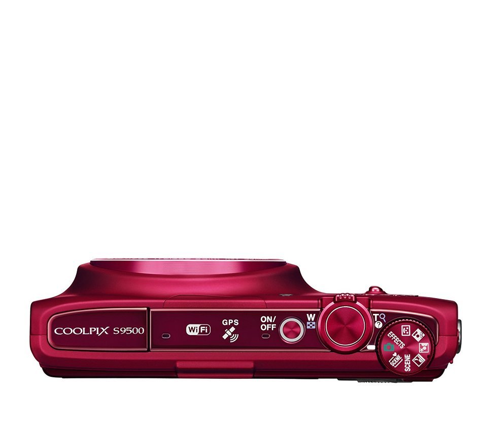 Nikon COOLPIX S9500 digital camera optical zoom 22 times the Wi-Fi-enabled Red Velvet S9500RD N2