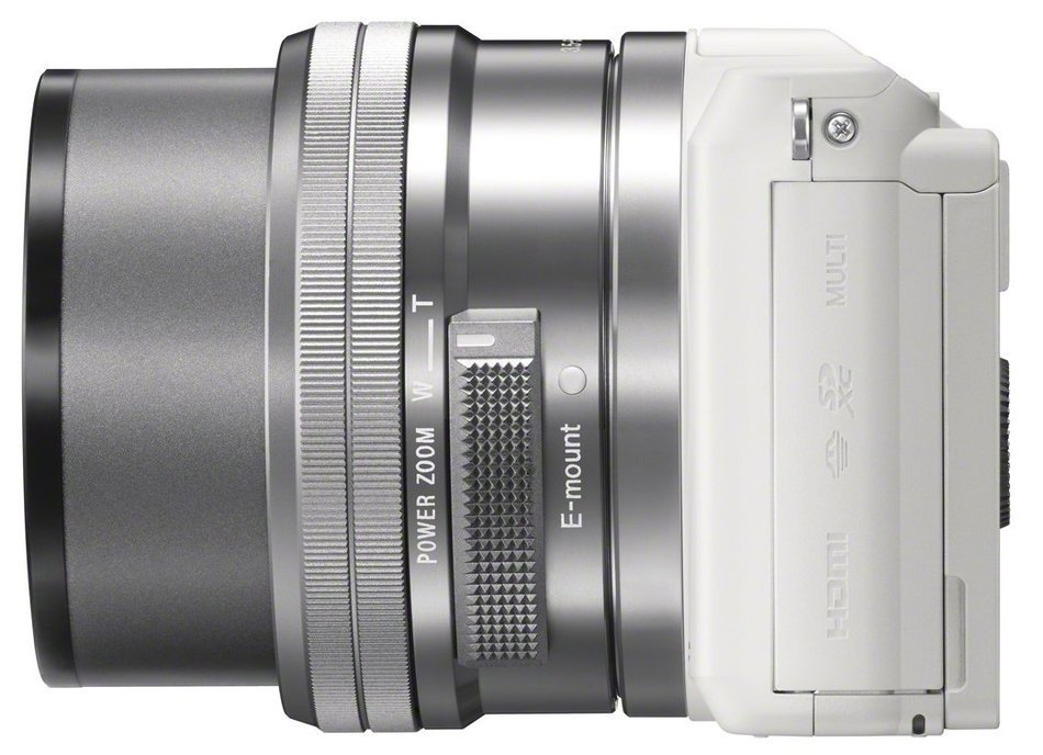 Sony A5000 ILCE5000LW.CEC Appareil photo num&eacute;rique hybride 20,1 Mpix Zoom optique 3x Blanc + Objectif 16-50 mm... N2