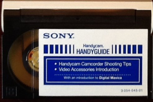 Sony Handycam Handyguide 8mm Instructional Video Tape.