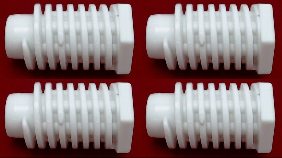 (4PACK) 49621 Dryer Leveling Foot For Whirlpool