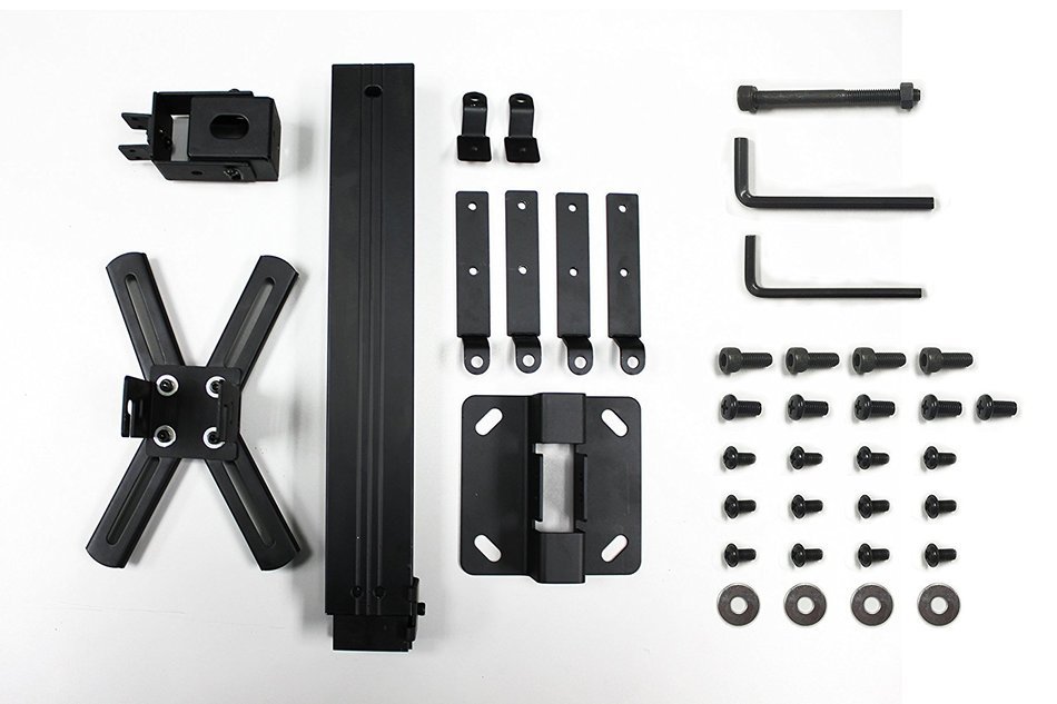 Elite Screens 12" Wall and Ceiling Hanging L-Brackets for Manual/Spectrum/VMAX2 series, Black... N2