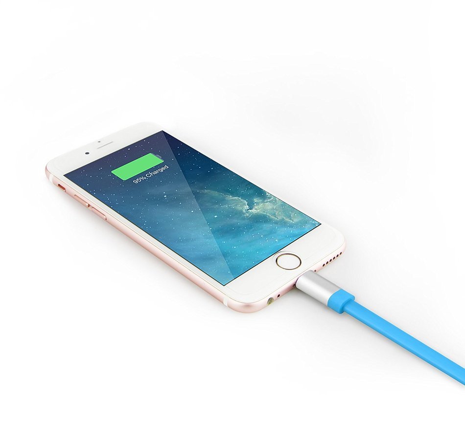 Unique Heavy Flat Charging Cable, Charger(TM)[2pcs 10ft]High Speed Data Transfer Cable For iPhone 6S 6S Plus iPhone... N3