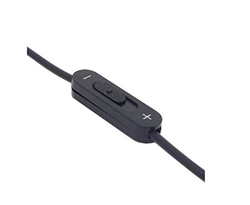 CY Black 3.5mm Stereo Male to Double 3.5mm Female Audio Headphone Y Splitter Cable with Volume Switch N5