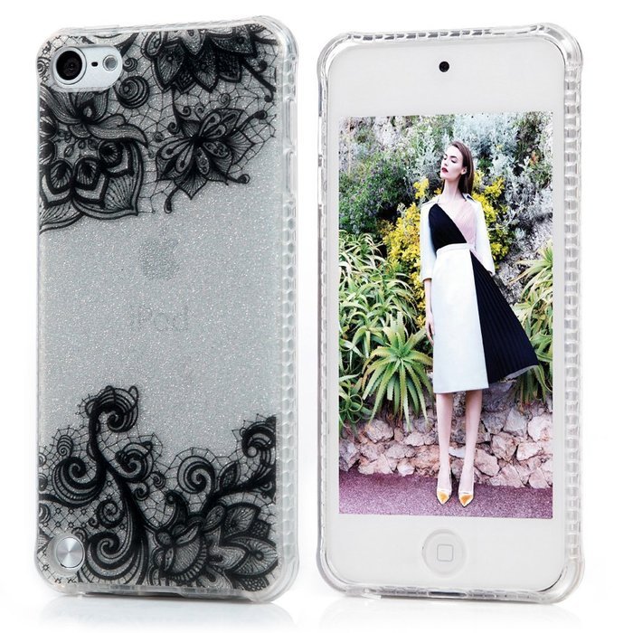 Badalink iPod Touch 5 Case Soft TPU Shockproof Easy Grip Rubber Bumper Frame + PC Back Shell with Color-fading... N55