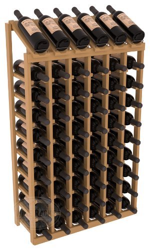 Wine Racks America Ponderosa Pine 6 Column 10 Row Display Top Kit. 13 Stains to Choose From! N5