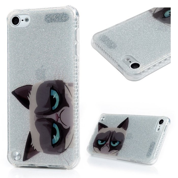 Badalink iPod Touch 5 Case Soft TPU Shockproof Easy Grip Rubber Bumper Frame + PC Back Shell with Color-fading... N63