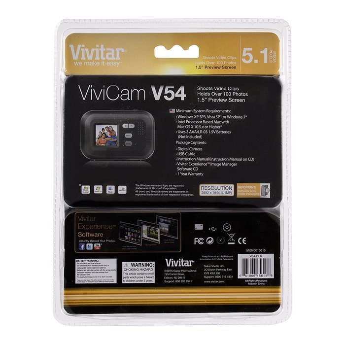Vivitar V54 5.1MP Digital Camera