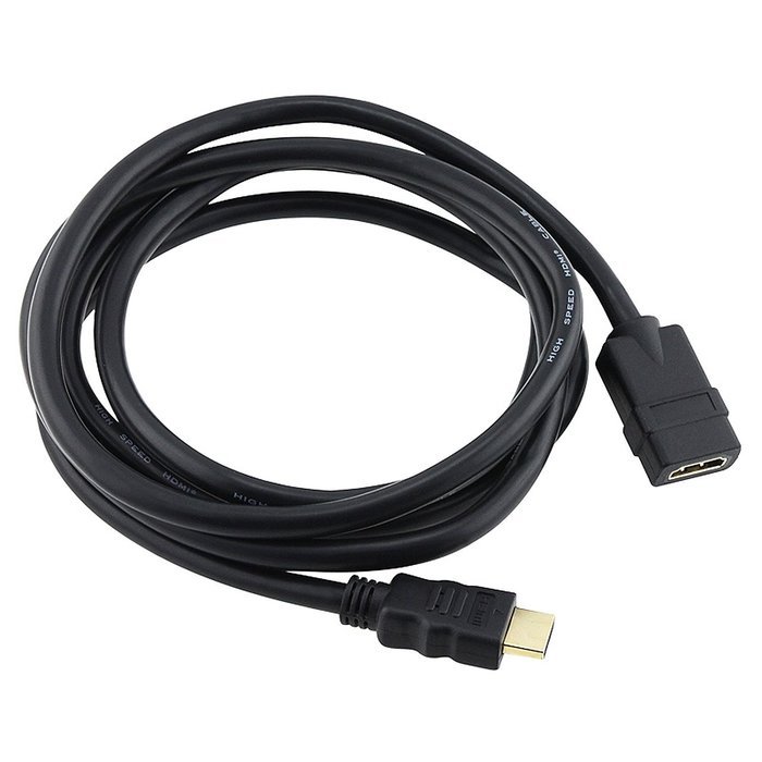 Cmple - HDMI Extension Cable Male-Female (Gold Plated Connectors) - 1.5ft
