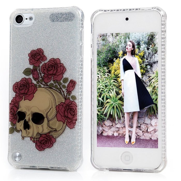 Badalink iPod Touch 5 Case Soft TPU Shockproof Easy Grip Rubber Bumper Frame + PC Back Shell with Color-fading... N67