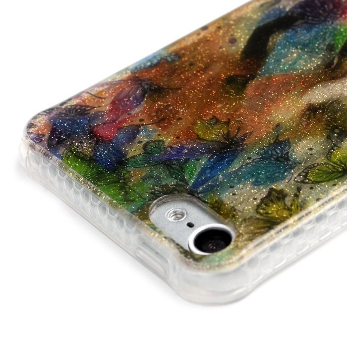 Badalink iPod Touch 5 Case Soft TPU Shockproof Easy Grip Rubber Bumper Frame + PC Back Shell with Color-fading... N72